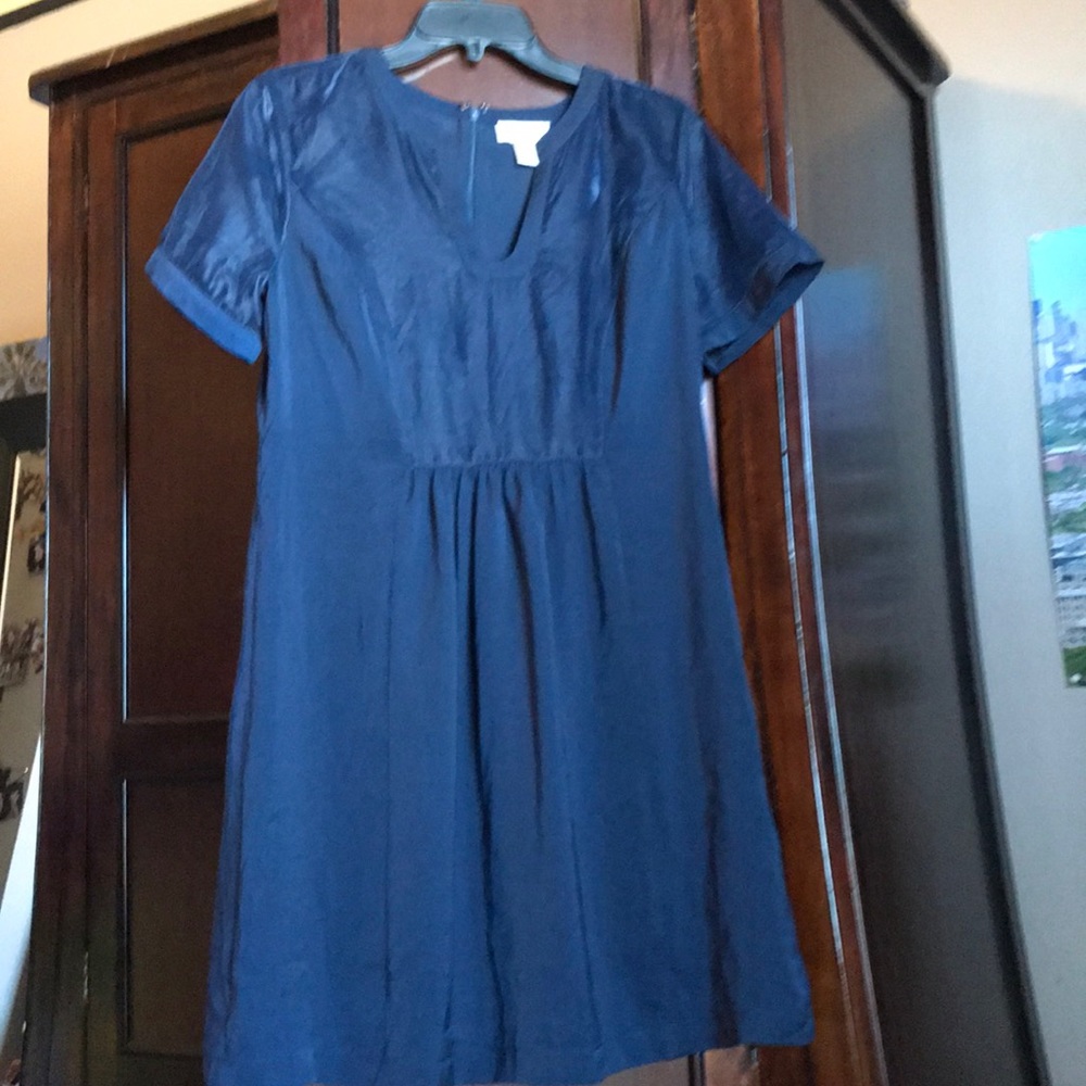 Loft velvet and chiffon dress